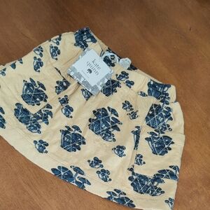 Kate Quinn Yellow Cream Skirt Blue Mushroom